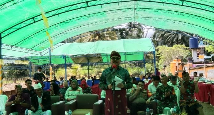 Bupati Limi Mokodompit Hadiri Upacara Ngaben Parisada Massal di Werdhi Agung Selatan