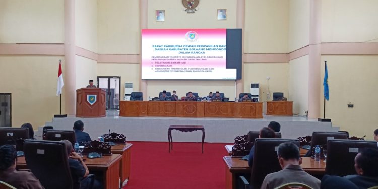 DPRD Bolmong Gelar Paripurna Tahap I, 3 Ranperda Inisiatif