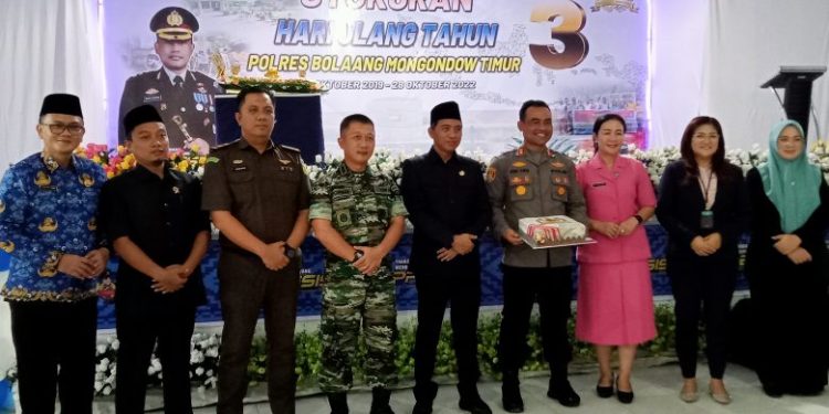 Bupati Hadiri HUT ke-3 Polres Boltim