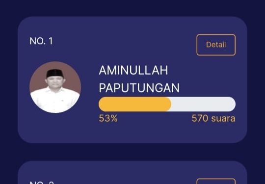 Nomor Urut 2 Tumbang, Aminulah Paputungan Sangadi Terpilih Desa Bungko