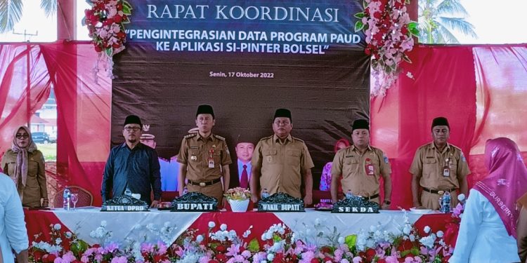 Ketua DPRD Hadir di Rakor Pengintegrasian Data PAUD ke Aplikasi SI PINTER Bolsel