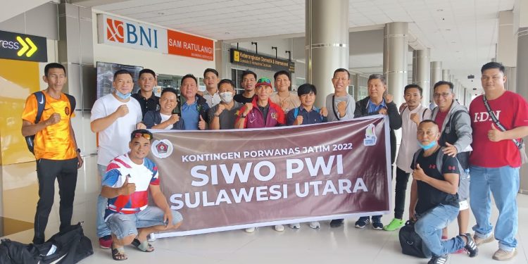 Kontingen SIWO PWI Sulut, Bertolak ke Porwanas Jatim