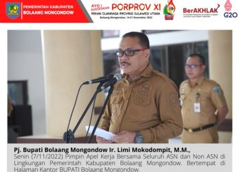 Selama Pelaksanaan Porprov Sulut ke-XI, ASN Bolmong Dilarang Tugas Luar