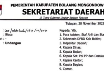 Besok, Pemkab Boltim Gelar Upacara Peringatan HUT Korpri ke-51