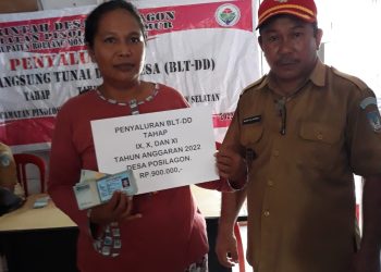 Sebanyak 76 KPM Desa Posilagon Menerima BLT DD 3 Tahap