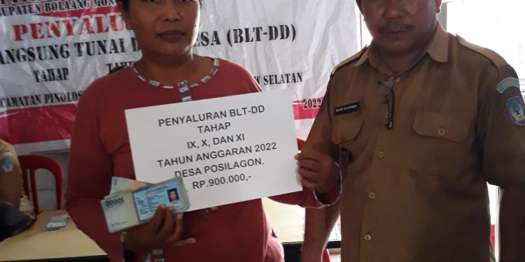 Sebanyak 76 KPM Desa Posilagon Menerima BLT DD 3 Tahap
