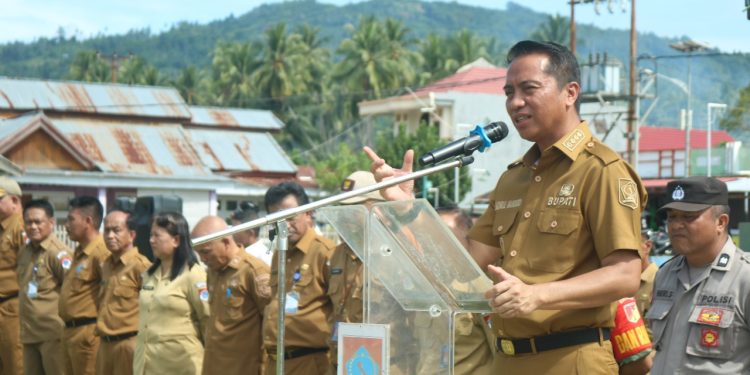 Apel Kerja di Kecamatan Nuangan-Motongkad, Bupati Pantau Kinerja Pegawai