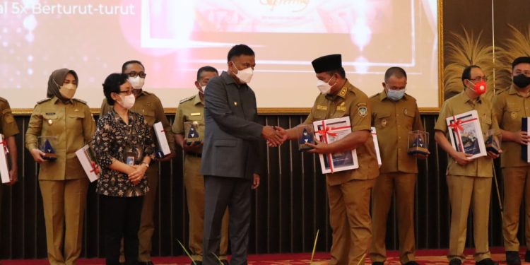 Wabup Deddy Abdul Hamid Hadiri Penyerahan DIPA Tahun Anggaran 2023, di Gedung Keuangan Negara