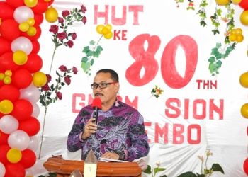 Bupati Limi Hadiri HUT Jemaat GMIBM SION Manembo