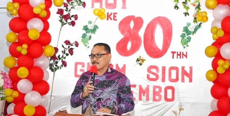 Bupati Limi Hadiri HUT Jemaat GMIBM SION Manembo