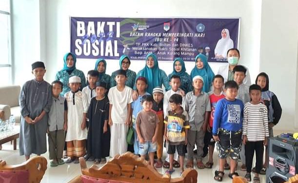 TP-PKK Bersama Dinkes Boltim Gelar Baksos Khitanan Massal