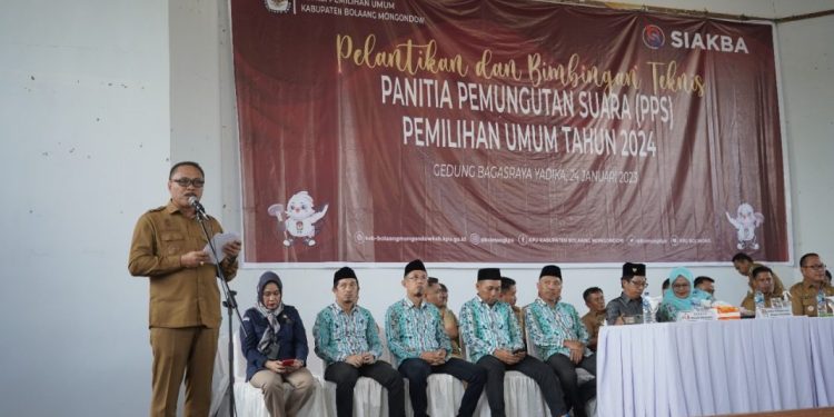 Bupati Limi Mokodompit Hadiri Pelantikan PPS se-Bolmong