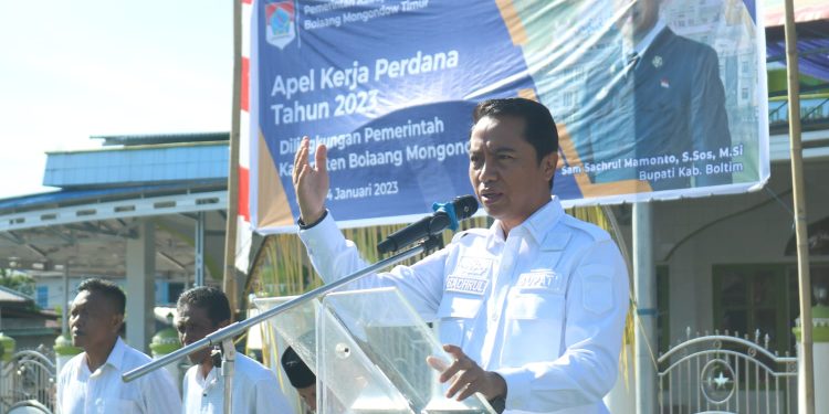 Bupati Boltim Pimpin Apel Kerja Perdana 2023