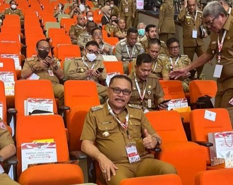 Bupati Limi Hadiri Rakornas yang Dipimpin Presiden Jokowi