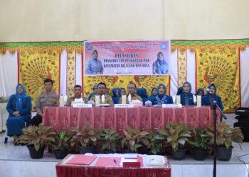 Ketua TP PKK Bolmong Hadiri Pelantikan Pengurus Kecamatan dan Desa
