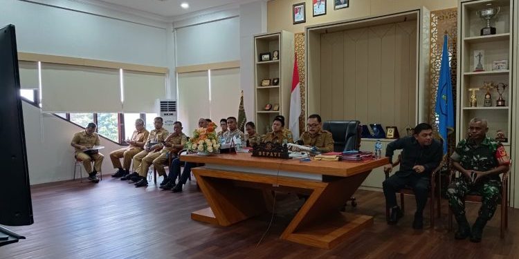 Bupati Limi Ikut Rakor Pengendalian Inflasi Daerah Tahun 2023