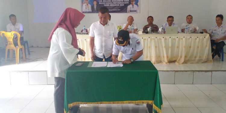 Pemdes Purworejo Tengah Hadiri Musrenbang Kecamatan Penyusunan RKPD TA 2024