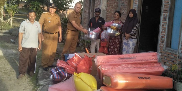 Pemdes Purworejo Tengah dan Warga Korban Kebakaran Ucapkan Terima Kasih atas Bantuan dari Pemkab Boltim