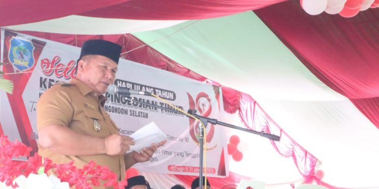 HUT Kecamatan Pinolosian Timur ke-18 Tahun, Wabup Deddy Abdul Hamid Sampaikan ini ke Warga