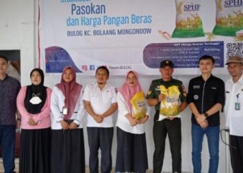 Disketapang Boltim Bersama Perum Bulog Gelar Pasar Murah di Kecamatan Kotabunan