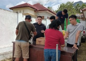 Disketapang Boltim Bersama Perum Bulog Gelar Pasar Murah di Kecamatan Modayag Barat