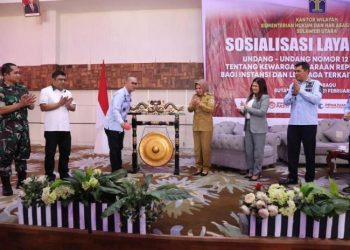 Wali Kota Kotamobagu Hadiri Sosialisasi Layanan Kewarganegaraan
