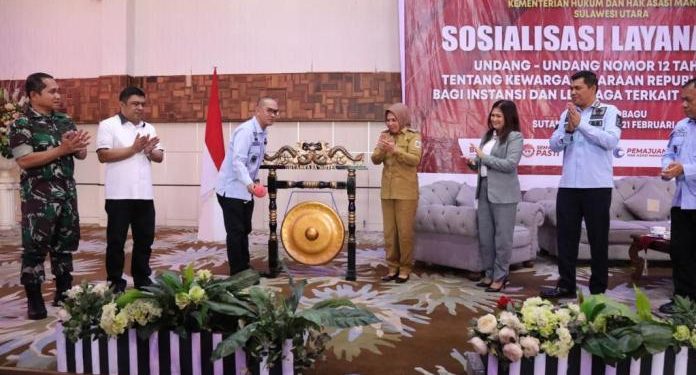 Wali Kota Kotamobagu Hadiri Sosialisasi Layanan Kewarganegaraan