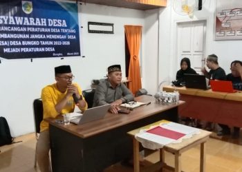 Pemdes Bungko Gelar Musdes Penetapan Ranperdes RPJM Desa Tahun 2022-2028