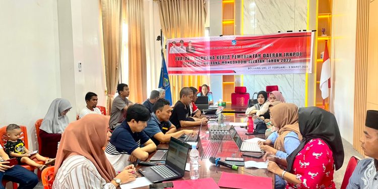 Bappelitbangda Bolsel Rampungkan Evaluasi RKPD 2022