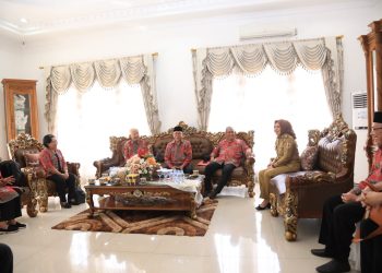 Wali Kota Tatong Bara Sambut Kunker Ketua dan Anggota BKSAUA Provinsi Sulut