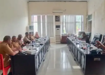 Komisi 1 DPRD Bolmut Gelar Raker Bahas Program Pelayanan Dasar Bersama 4 Instansi Pemerintah Daerah