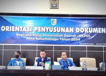 Asisten I Pemkot Kotamobagu Buka Kegiatan Orientasi Penyusunan RKPD Tahun 2024
