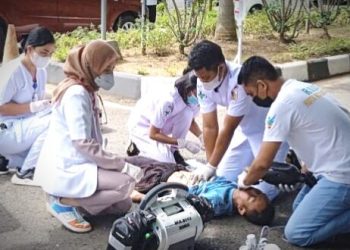 RSUD KK Simulasi Evakuasi Pasien Emergency