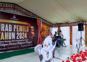 Hadiri Kirab Pemilu 2024, Ini Harapan Wali Kota Tatong Bara