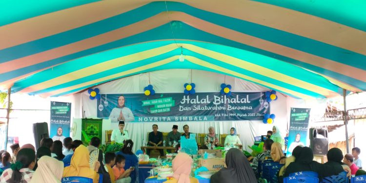 Pererat Silaturahmi, Novrita Simbala Gelar Halal Bi Halal Bersama Masyarakat Kecamatan Lolak