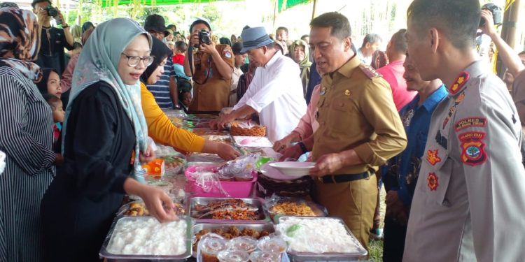 Halal Bihalal di Kecamatan Modayag, Pemdes Liberia Timur Ucapkan Terima Kasih atas Kunjungan Bupati Boltim