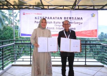 Wali Kota Tatong Bara Teken Kesepakatan dengan PT. BPR Prisma Dana
