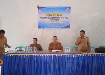 Pemdes Purworejo Tengah Gelar Pelatihan Pemuktahiran Data IDM dan SDGs