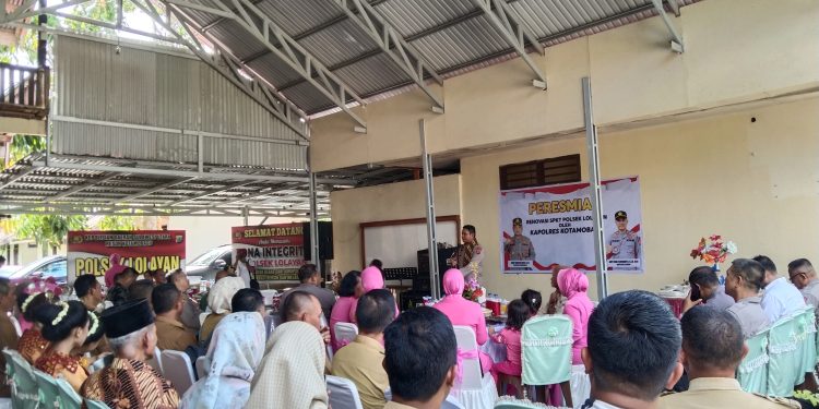 Resmikan Renovasi Gedung SPKT Polsek Lolayan, Ini Harapan Kapolres Kotamobagu