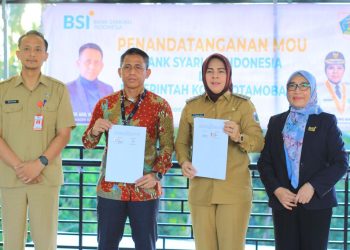 Teken MoU Bersama BSI Kotamobagu, Pemberdayaan UMKM dan Kebiasaan Siswa Menabung Jadi Target Wali Kota