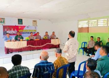 Pemdes Sumber Rejo Hadiri Jumat Curhat Polri di BPU Kecamatan Modayag