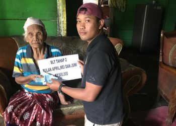 Pemdes Purworejo Tengah Salurkan BLT DD Tahap II kepada 41 KPM