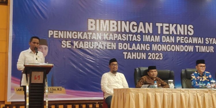 Hadiri Penutupan Bimtek Peningkatan Kapasitas Imam dan Pegawai Syar’i, SSM: Ini Janji Saya untuk Meningkatkan SDM di Boltim