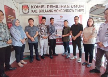 KPU Boltim Gelar Acara Pisah Sambut Komisioner Periode 2018-2023 dan 2023-2028