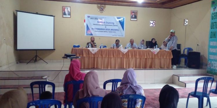 Pemdes Liberia Timur Gelar Musdes Penyusunan RKPDes 2024 dan Rembuk Stunting