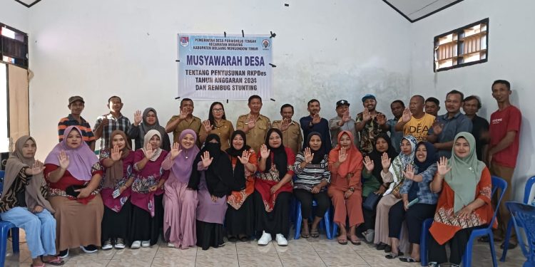 Pemdes Purworejo Tengah Gelar Musdes Penyusunan RKPDes 2024 dan Rembuk Stunting