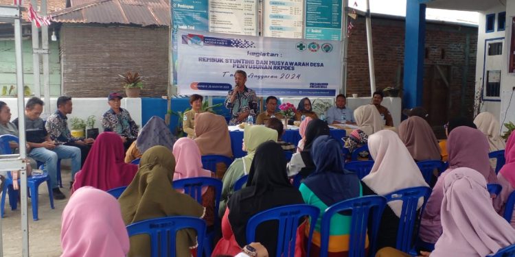 Pemdes Modayag II Gelar Musdes Penyusunan RKPDes 2024 dan Rembuk Stunting