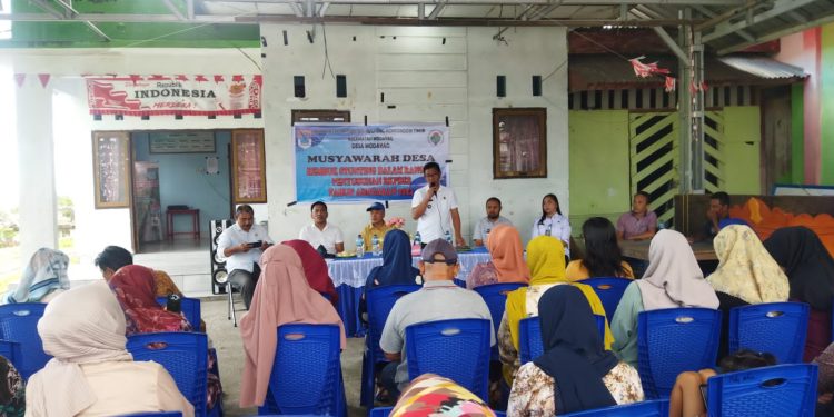 Susun RKPDes 2024 dan Rembuk Stunting, Pemdes Modayag Gelar Musdes