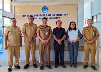Dinas Kominfo Bolmong Terima Kunker Komisi Informasi Sulut