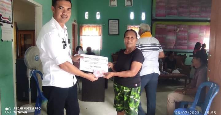 Pemdes Jiko Utara Salurkan BLT DD 2023 Tahap II